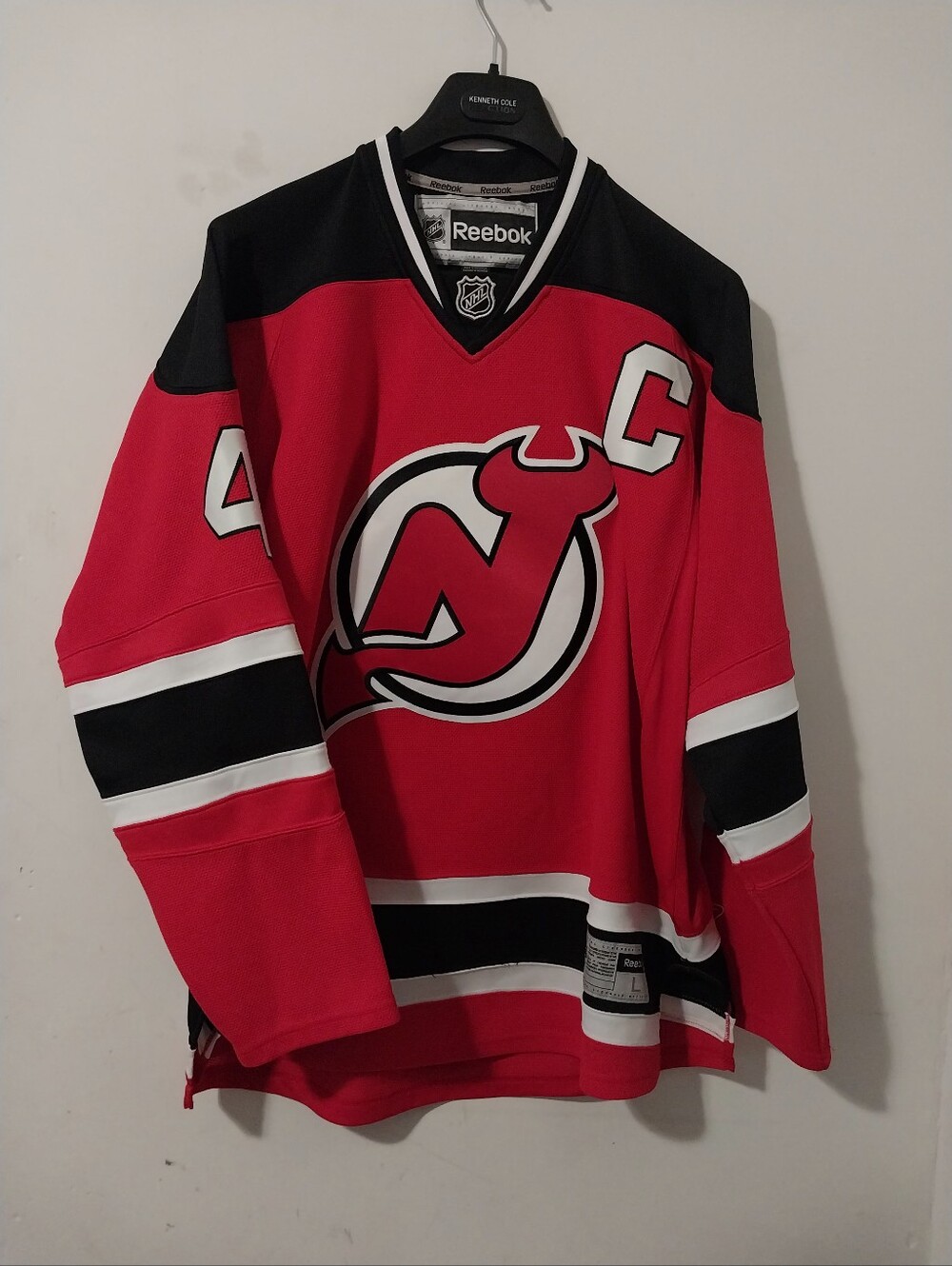 Reebok Premier Nj Devils Scott Stevens Capt. Home Jersey Size Large